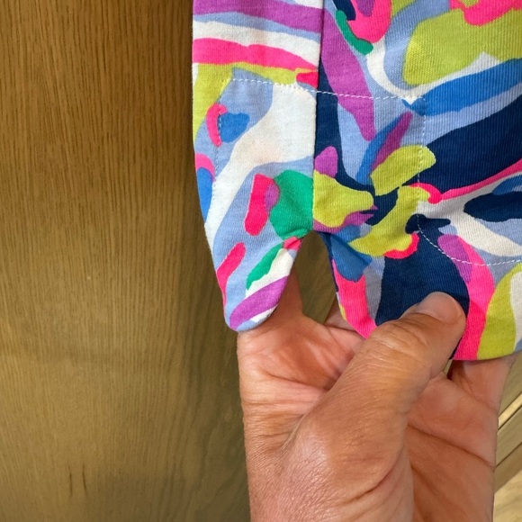Lilly Pulitzer Colorful Floral Quarter Sleeve Pima Cotton Tee Dress / small - Picture 6 of 10